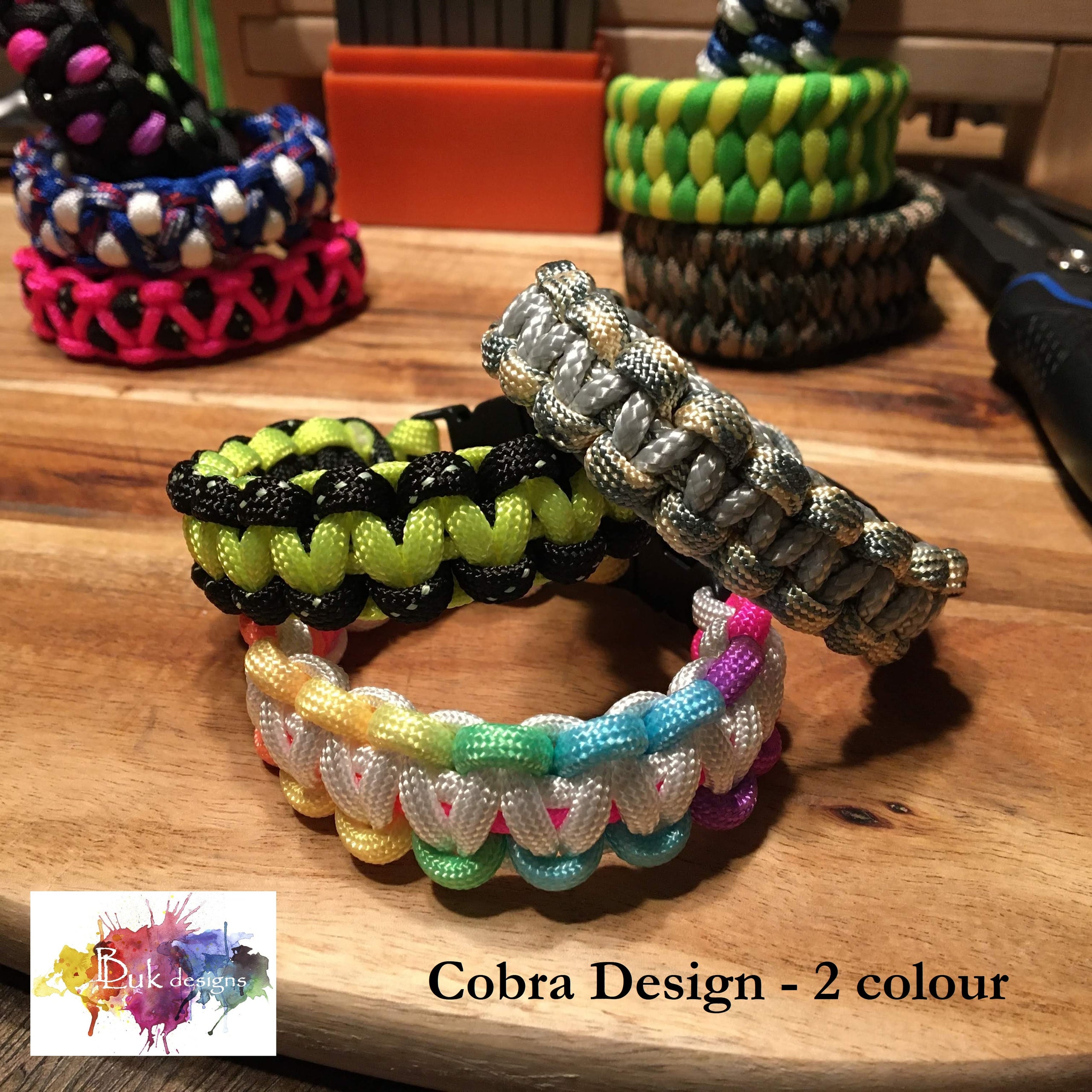 Cobra Paracord Bracelet - 2 Colour